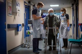 Fully jabbed frontline NHS staff in England will, in “exceptional circumstances”, be permitted to carry on working if they are “pinged” (Getty Images)