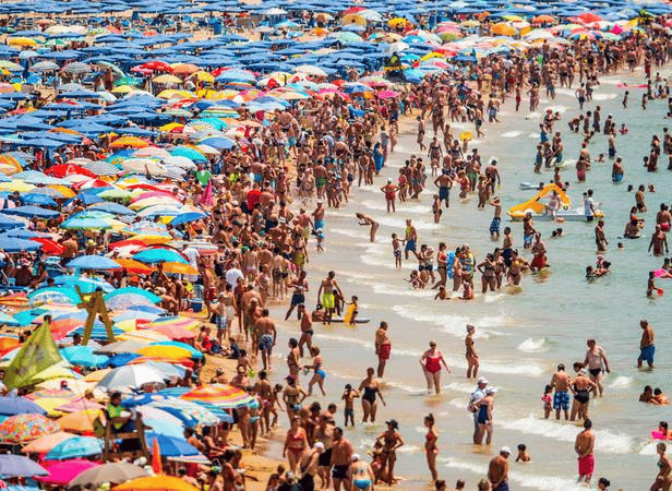 Spain (pictured), Greece and France are expected to be kept off the governments 'green list' when the second batch of destinations is revealed (David Ramos/Getty Images)