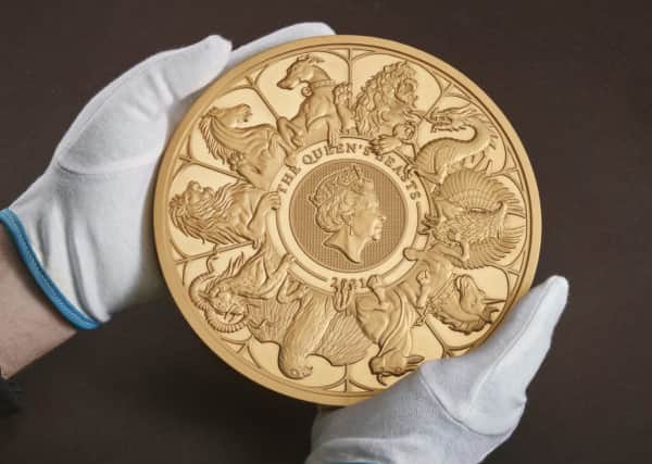 The reverse on the ten-kilo gold commemorative coin (Photo: The Royal Mint)