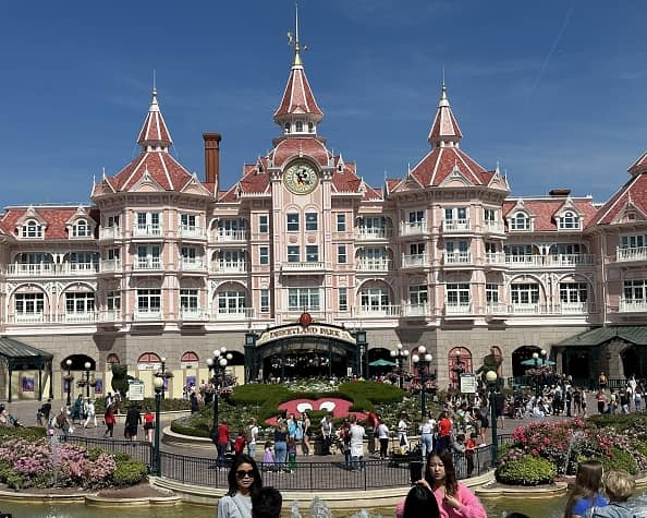 PARIS, FRANCE - MAY 30: A general view of Paris Disneyland during the workers' strike in Paris, France on May 30, 2023. (Photo by Mohamad Salaheldin Abdelg Alsayed/Anadolu Agency via Getty Images)
