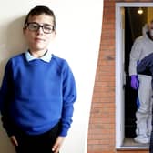 Schoolboy Alfie Steele was heard screaming and begging to be let inside in haunting footage filmed by a neighbour 18 months before he was found dead in a bath, a court heard (Photo: SWNS)