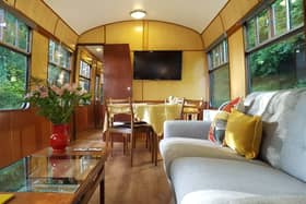 Railway station radically revamped & transformed into 1960s vintage retreat - in pictures