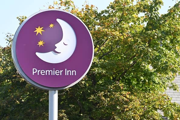 A man and a woman were found dead at London Premier Inn hotel with police describing the incident as ‘unexpected’. (Photo by Paul ELLIS / AFP) (Photo by PAUL ELLIS/AFP via Getty Images)