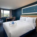 A Travelodge ‘budget-luxe’ room. The chain is releasing two million of its rooms for just £38 as part of a huge sale for Autumn 2023.
