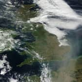 Satellite view of Earth taken on September 6 shows Saharan dust blowing over the UK.