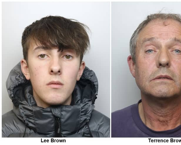 Lee and Terrence Brown, both of Freshwater Close, Great Sankey, have been sentenced to a total of more than 10 years for numerous sexual offences.