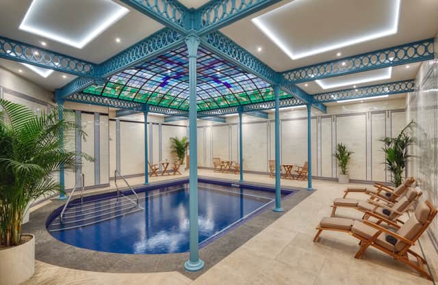 The thermal pool at the Ensana Buxton Crescent Hotel in Buxton, Derbyshire. Photo by Ensana Buxton Crescent Hotel.