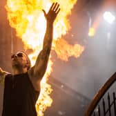 M. Shadows of Avenged Sevenfold at Rock in Rio 2013. The metalcore group is set to close out the main stage at Download Festival 2024 this year before heading back on the European festival circuit. (Credit: Getty Images)
