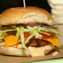 A vegan seitan burger at the Vedang fast food restaurant in the Mall of Berlin (Photo: Adam Berry/Getty Images)