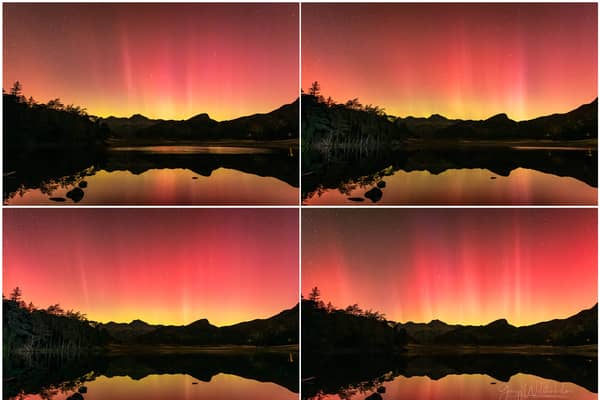 Northern Lights: Stunning timelapse video shows Aurora Borealis light up the Lake District. Credit: Gregg Wolstenholme Photography