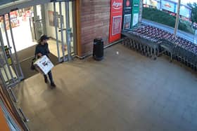 Michael King, 44, of no fixed address, was captured on CCTV stealing vacuum cleaners from a supermarket in Ely, Cambs.