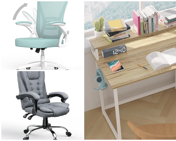 Desks and office chairs are on offer at Amazon this week