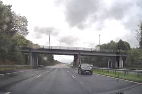 The driver of a Citroën C1 travelling the wrong way on the M55 in Lancashire on September 26.