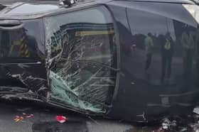 A crash as a result of a drink and drug driver. This is the moment a shameless driver tells cops he was speeding at 76mph in a 30mph zone because he wanted to have a bit of a blast. 