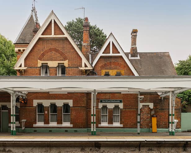 The dream home for commuters is up for sale - in a station house in Westhumble, north of Dorking in Surrey.