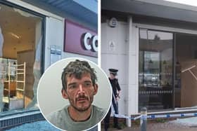 Owen Turner (inset) has been jailed for 9 break-ins to businesses across Blackpool