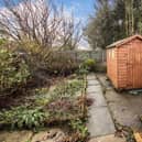 Leah's shed in her garden in Bolton, Greater Manchester.