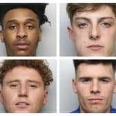 (Clockwise from top left) Diaz Watson Frederick, Billy Dennis Wright, Connor Leigh Walker and Kyle Snowball have been jailed.