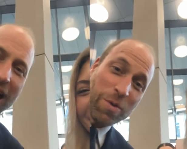 Prince William gives Ulster student ideal excuse for being late.