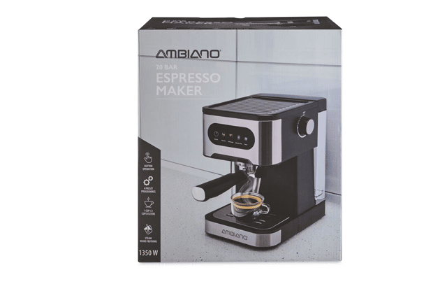 The Ambiano Espresso Maker will be on sale in Aldi for £59.99