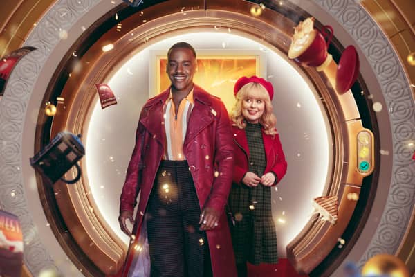 Ncuti Gatwa and Nicola Coughlan star in this year's Doctor Who Christmas special. 