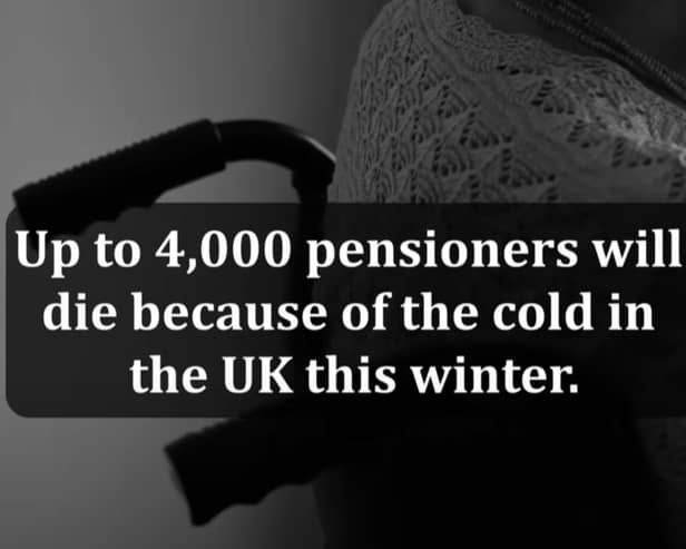 A still from the video to Freezing This Christmas by Sir Starmer and the Granny Harmers