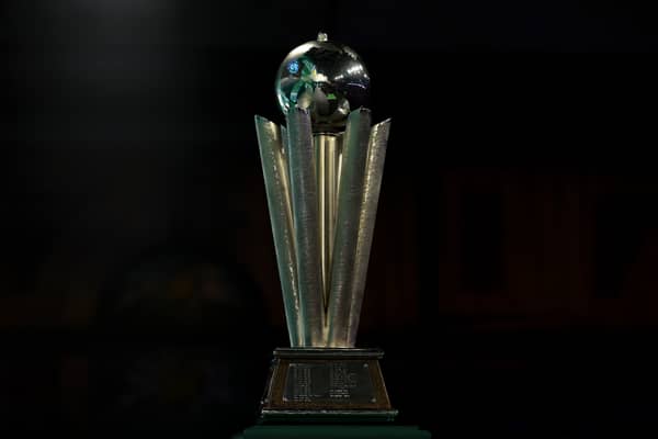 The PDC World Darts Championship trophy