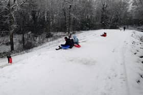 Daredevils have wasted no time in making the most of the snow, after Leeds awoke to a frosty winter wonderland.