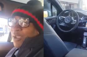 Mike Johns got stuck in a driverless car when it wouldn't stop circling a car park.
