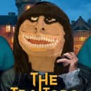 Claudia Winkleman, host of The Traitors, caricature cake by Keith Scovell. 