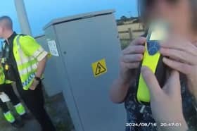 Drink driver blows three times legal limit after breaking down.
