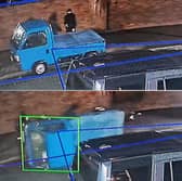 The Honda Acty micro-van was flipped onto its side in Clifton Road, Fleetwood at around 3.40am on Tuesday (January 22)