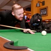 Manager Dan Morris, with Shih Tzu, Rex, who is a firm favourite with locals at The Leaping Wolf in Wolverhampton.  