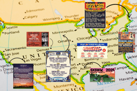 What are the ten 'must-see' cities for music in the US over the next 12 months, according to research?
