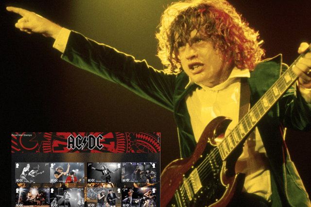 To celebrate the 50th anniversary of AC/DC's album High Voltage, the Royal Mail are set to release a series of stamps ahead of the band's UK tour date.