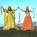 Vicky Bennett, 60, a former Miss Blackpool, with daughter Tabitha Bennett, 20 - Miss Blackpool 2024.