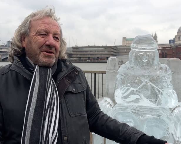 A statue has been unveiled as part of a campaign to highlight the issue of pensioner poverty this winter.