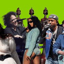 [L-R] The Last Dinner Party, The Cure, Charli XCX, Kendrick Lamar and Sam Fender are all vying for a BRIT Award at this years' ceremony.