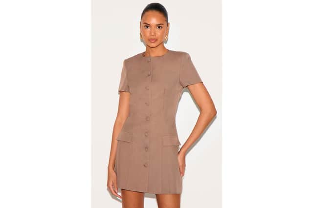 Clay Woven Tailored Short Sleeve Mini Dress £38.00