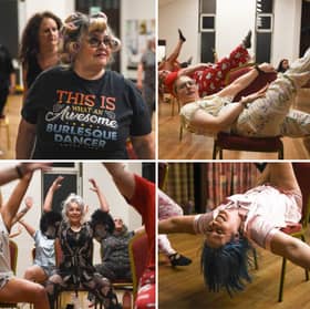 Chair burlesque dancers hold midnight burlesque-athon in their pyjamas