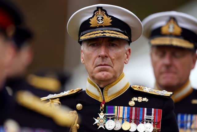 Admiral Sir Tony Radakin previously said recruitment targets in the Royal Navy are being exceeded.