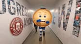 Crusty the Pie football mascot
