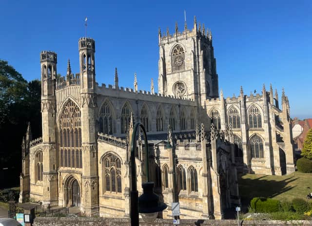 St Mary's Church, in Beverley, Yorkshire, which is directly opposite The Beverley Arms. Photo by Rochelle Barrand.