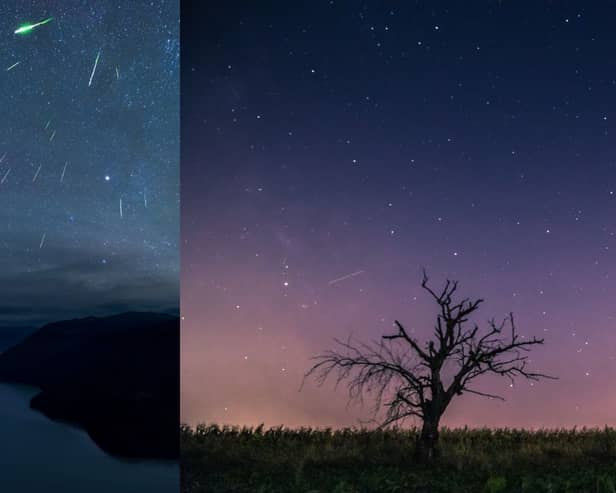 Meteor shower.