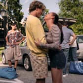 Steven (Sean Kaufman) , Jeremiah (Gavin Casalegno), and Belly (Lola Tung) in The Summer I Turned Pretty