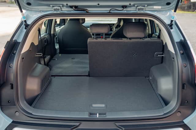 Interior space is impressive, thanks to the boxy body