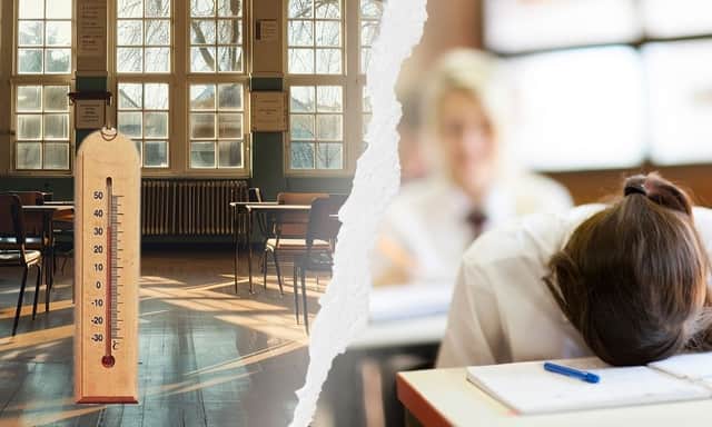 Temperatures reached a high of over 36C in one Liverpool classroom