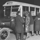 A coach service run on Sunday nights to take young men from the Forest of Dean to their sweethearts, most of whom are in domestic service in Cheltenham, in 1932