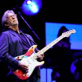 Rock legend Eric Clapton at the Royal Albert Hall