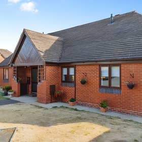 The semi-detached bungalow in Holioake Drive offers a ground-floor home with dedicated parking 